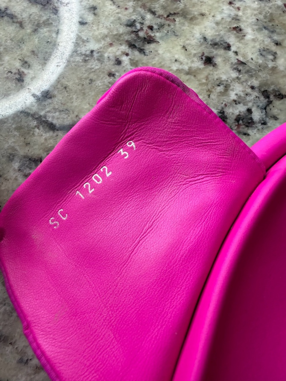 Louis Vuitton Fuchsia Monogram Padded Slide Sandals - Picture 3 of 5